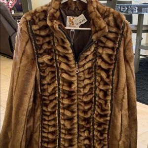Faux fur coat! Brand New! Super cute and luxurious